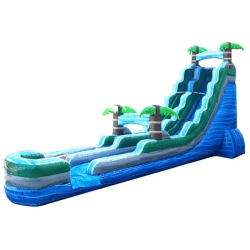 22 foot inflatable water slide tropical blue marble4 1773440862 2 22ft Tropical Blue Slide (Wet/Dry)