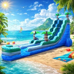 22ft Tropical Blue Slide (Wet/Dry)