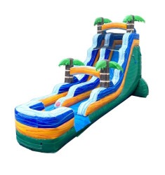 5 1752636171 1 18ft Tropical Green Slide (Wet/Dry)