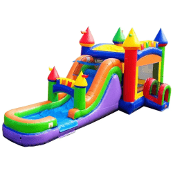 inflatable bounce house water slide mega rainbow2 1773233216 2 MEGA Rainbow Combo (Wet/Dry)